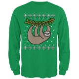 Big Hanging Sloth Ugly Christmas Sweater Mens Long Sleeve T Shirt