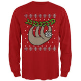 Big Hanging Sloth Ugly Christmas Sweater Mens Long Sleeve T Shirt