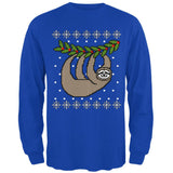 Big Hanging Sloth Ugly Christmas Sweater Mens Long Sleeve T Shirt