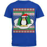 Penguin on Ice Ugly Christmas Sweater Mens Soft T Shirt