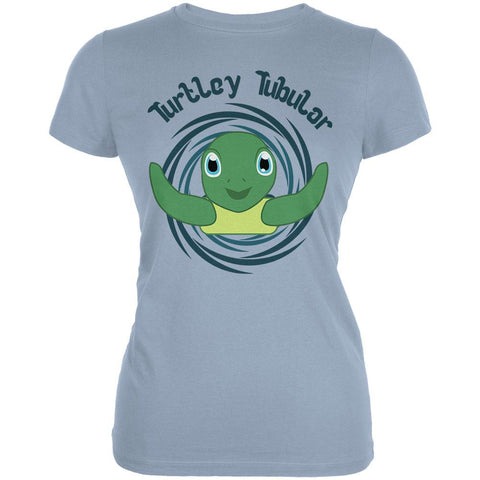 Sea Turtle Totally Tubular Funny Pun Cute Juniors Soft T Shirt