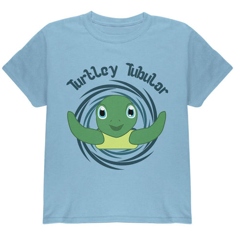 Sea Turtle Totally Tubular Funny Pun Cute Youth T Shirt