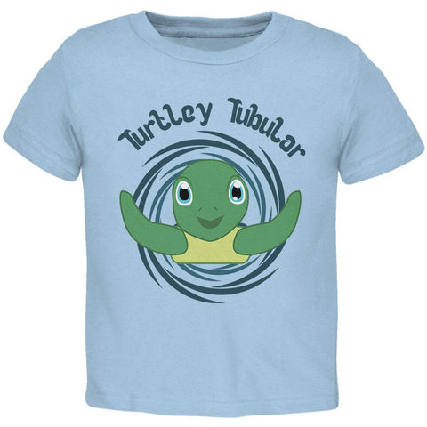 Sea Turtle Totally Tubular Funny Pun Cute Toddler T Shirt