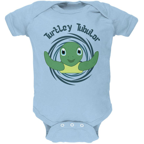 Sea Turtle Totally Tubular Funny Pun Cute Soft Baby One Piece ...