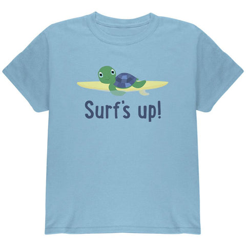 Sea Turtle Surf's Up Summer Cute Youth T Shirt