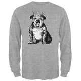 Bulldog Crown Mens Long Sleeve T Shirt