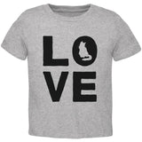 Cat Love Toddler T Shirt
