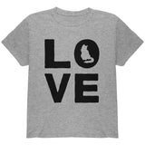 Cat Love Youth T Shirt front view