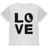 Cat Love Youth T Shirt front view