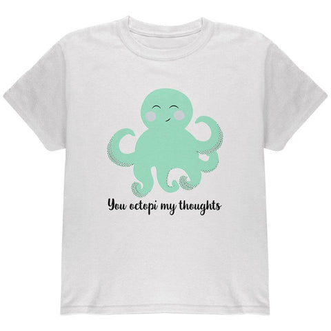 Octopus You Octopi My Thoughts Occupy Cute Pun Youth T Shirt