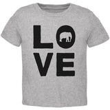 Elephant Love Toddler T Shirt front view