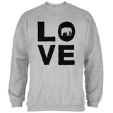 Elephant Love Mens Sweatshirt front view