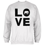 Elephant Love Mens Sweatshirt front view