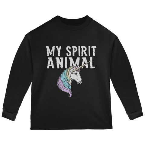 My Spirit Animal Unicorn Toddler Long Sleeve T Shirt