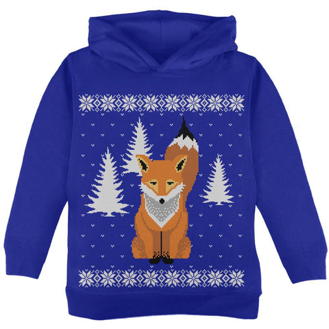 Big Fox Ugly Christmas Sweater Toddler Sweatshirt