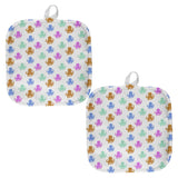 Cute Octopus Pattern All Over Pot Holder (Set of 2)