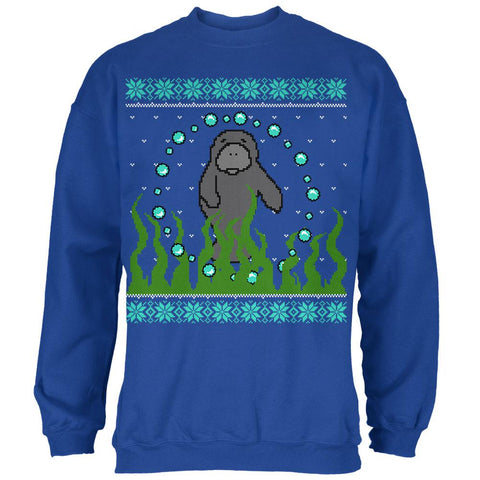 Ugly Christmas Sweater Manatee Floaty Potato Mens Sweatshirt