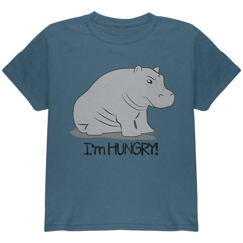 Hippo I'm Hungry Angry Funny Youth T Shirt