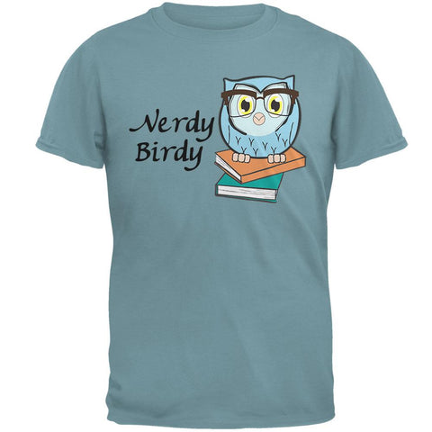 Owl Nerdy Birdy Funny Rhyme Mens T Shirt