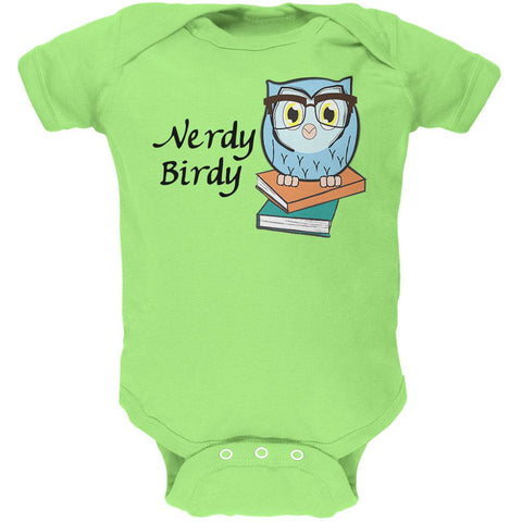 Owl Nerdy Birdy Funny Rhyme Soft Baby One Piece