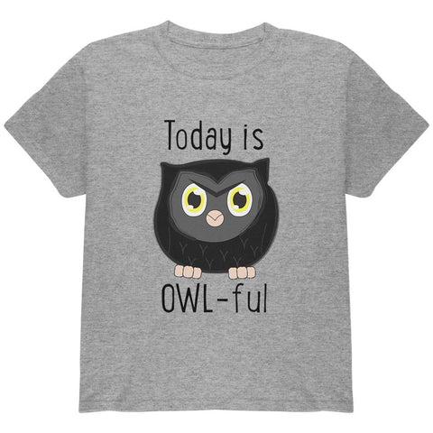 Owl Today Is Owful Awful Funny Pun Youth T Shirt