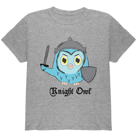 Knight Owl Night Funny Pun Youth T Shirt