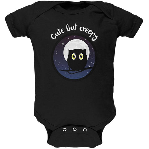 Owl Creepy But Cute Night Soft Baby One Piece