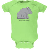 Hippo Mouse Hippopotamouse Funny Pun Soft Baby One Piece