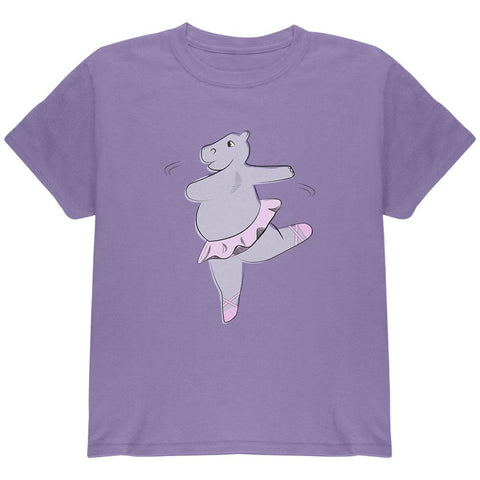 Dancing Hippo Ballerina Cute Youth T Shirt