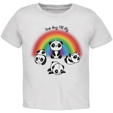 Panda Pandicorn One Day I'll Fly Toddler T Shirt