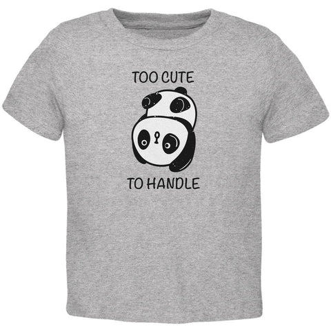 Panda Too Cute to Handle Toddler T Shirt