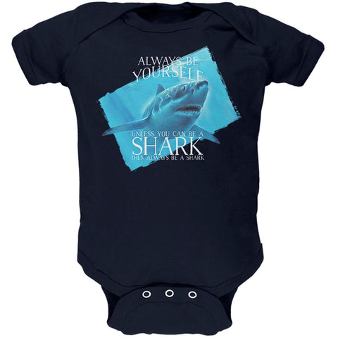 Always Be Yourself Shark Great White Soft Baby One Piece