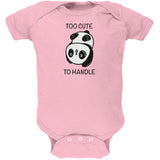 Panda Too Cute to Handle Soft Baby One Piece