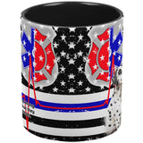 Firefighter EMT Dalmatian Live Forever Thin Red Line Flag Coffee Mug