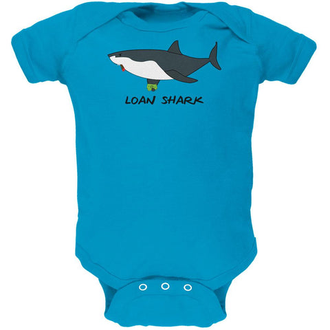 Loan Shark Great White Funny Pun Soft Baby One Piece