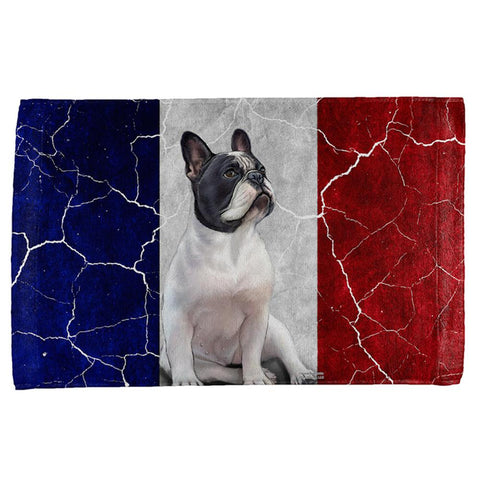 French Bulldog Live Forever Flag All Over Hand Towel