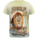 Always Be Yourself Unless Lion All Over Mens T Shirt