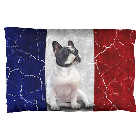 French Bulldog Live Forever Flag Pillow Case