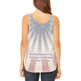 Pit Bull Terrier Live Forever Juniors Flowy Side Slit Tank Top