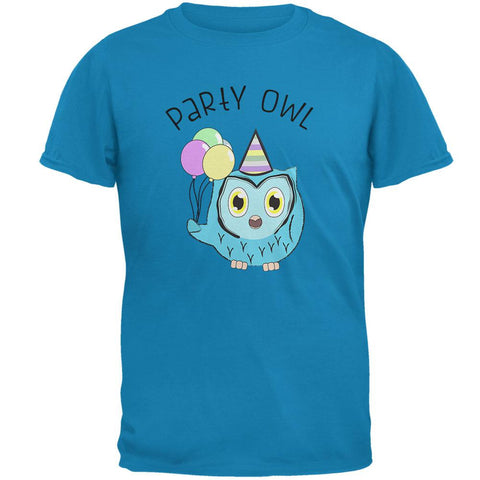 Party Owl Funny Cute Mens T Shirt