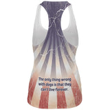 Pit Bull Terrier Live Forever All Over Womens Work Out Tank Top