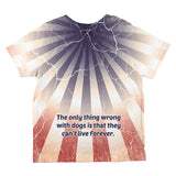 Pit Bull Terrier Live Forever All Over Toddler T Shirt