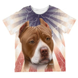 Pit Bull Terrier Live Forever All Over Toddler T Shirt