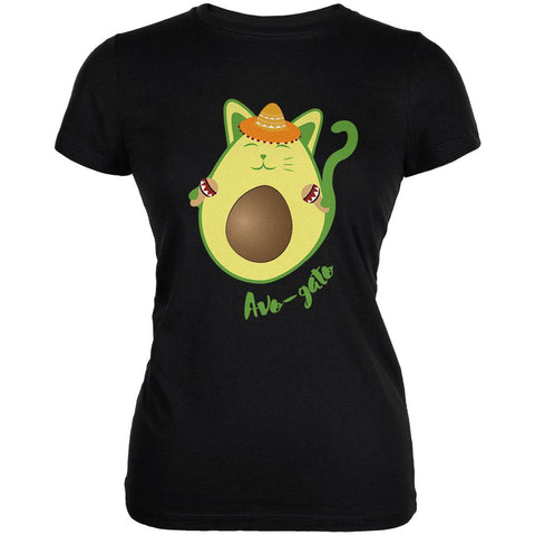 Cinco De Mayo Avogado Avocato Avocado Cat Spanish Juniors Soft T Shirt