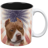 Pit Bull Terrier Live Forever All Over Coffee Mug