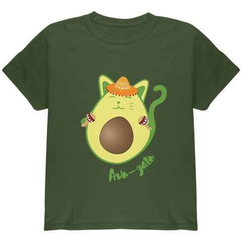 Cinco De Mayo Avogado Avocato Avocado Cat Spanish Youth T Shirt