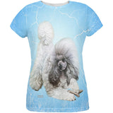 Poodle Live Forever All Over Womens T Shirt
