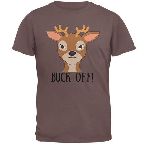 Deer Buck Off Funny Pun Mens T Shirt