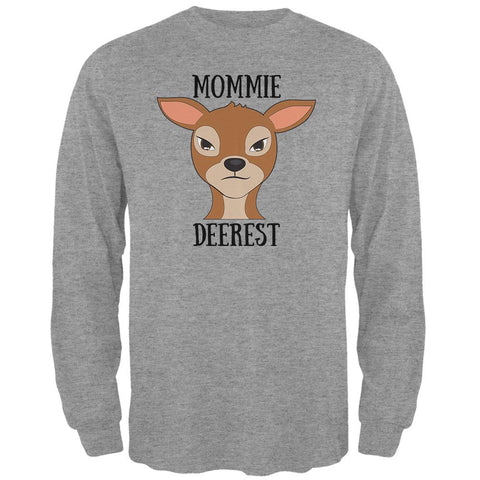 Deer Mommy Deerest Dearest Funny Pun Mens Long Sleeve T Shirt