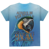 Always Be Yourself Unless Exotic Blue Macaw All Over Youth T Shirt